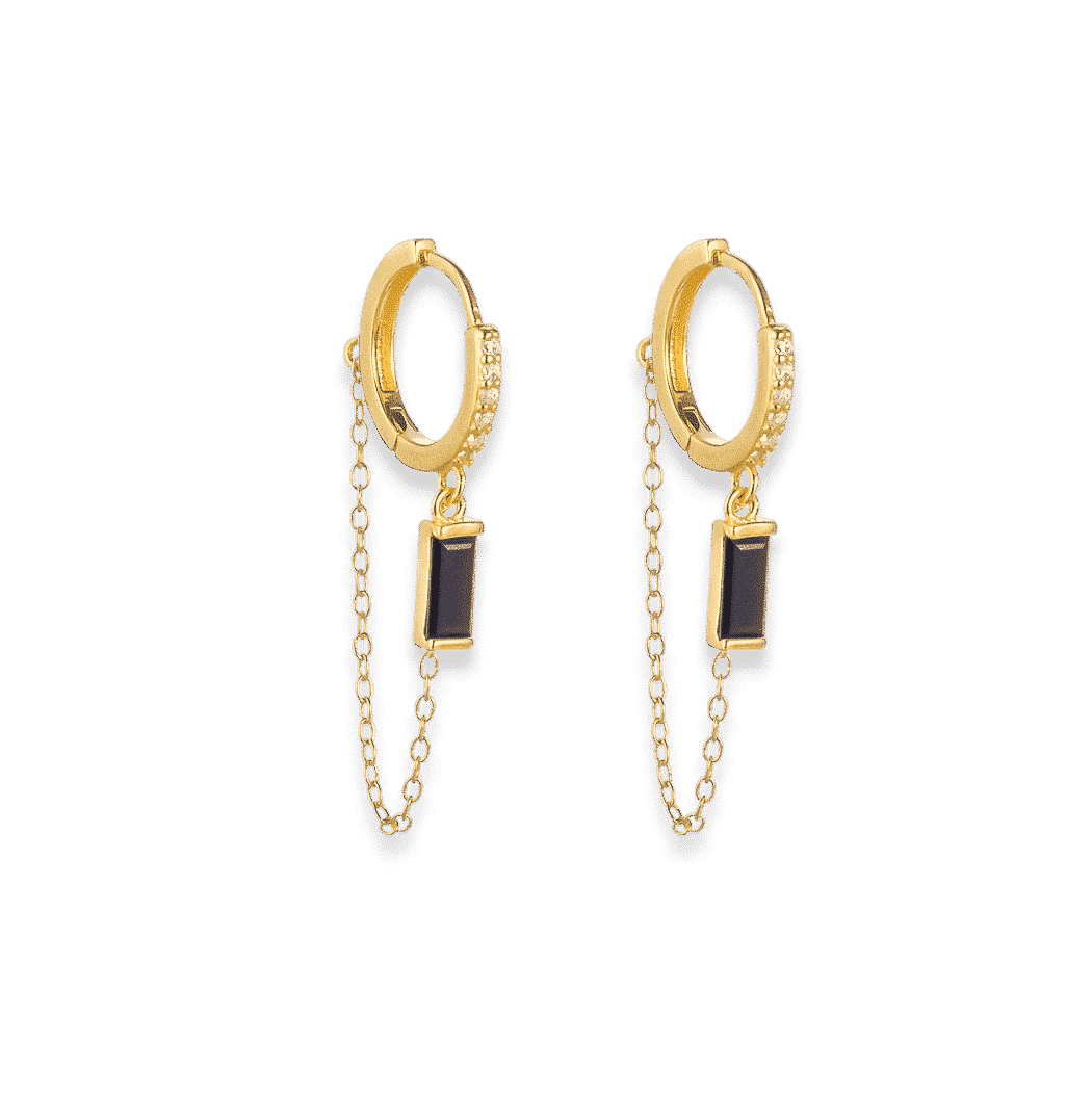 Yael Chain Huggie Earrings