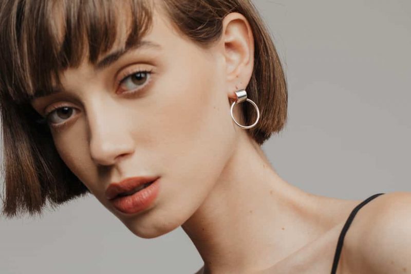 chunky silver earrings